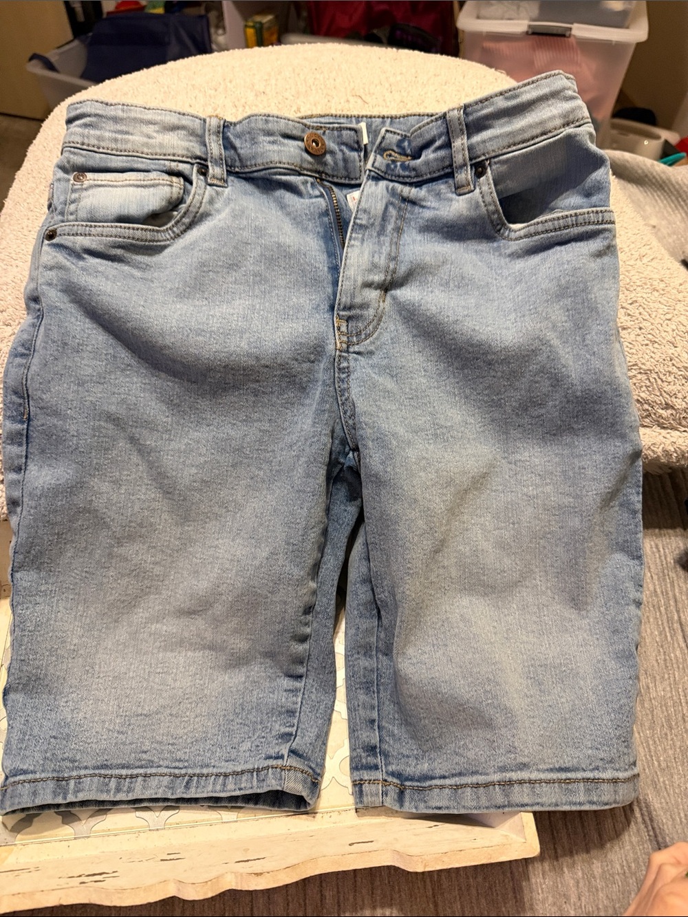 Lucky Brand Light Blue Denim Jean Shorts kids